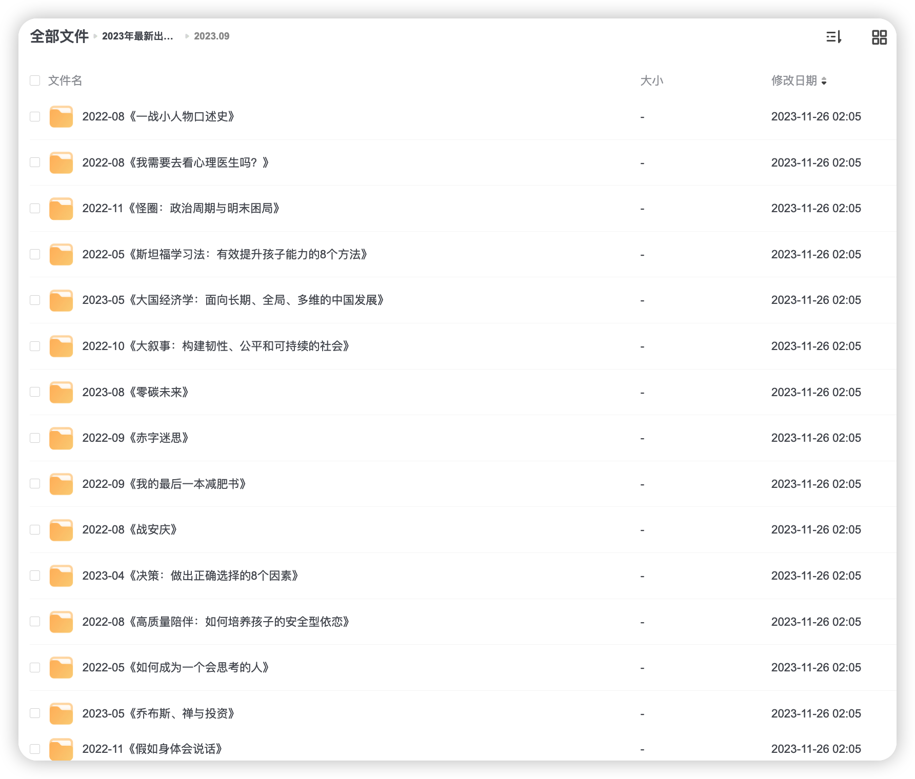 2000 册2023年最新出版图书资源（且看且珍惜）