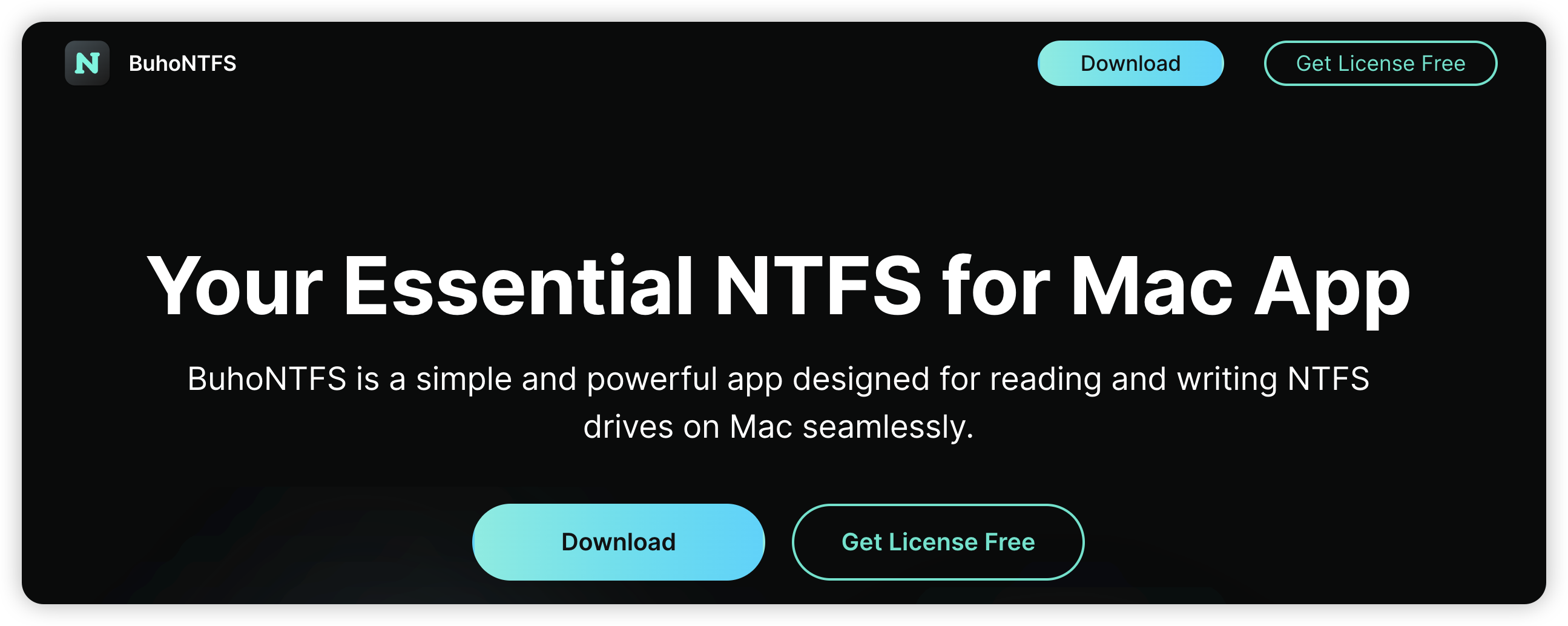 BuhoNTFS 终身版限免- macOS NTFS 格式磁盘读写工具