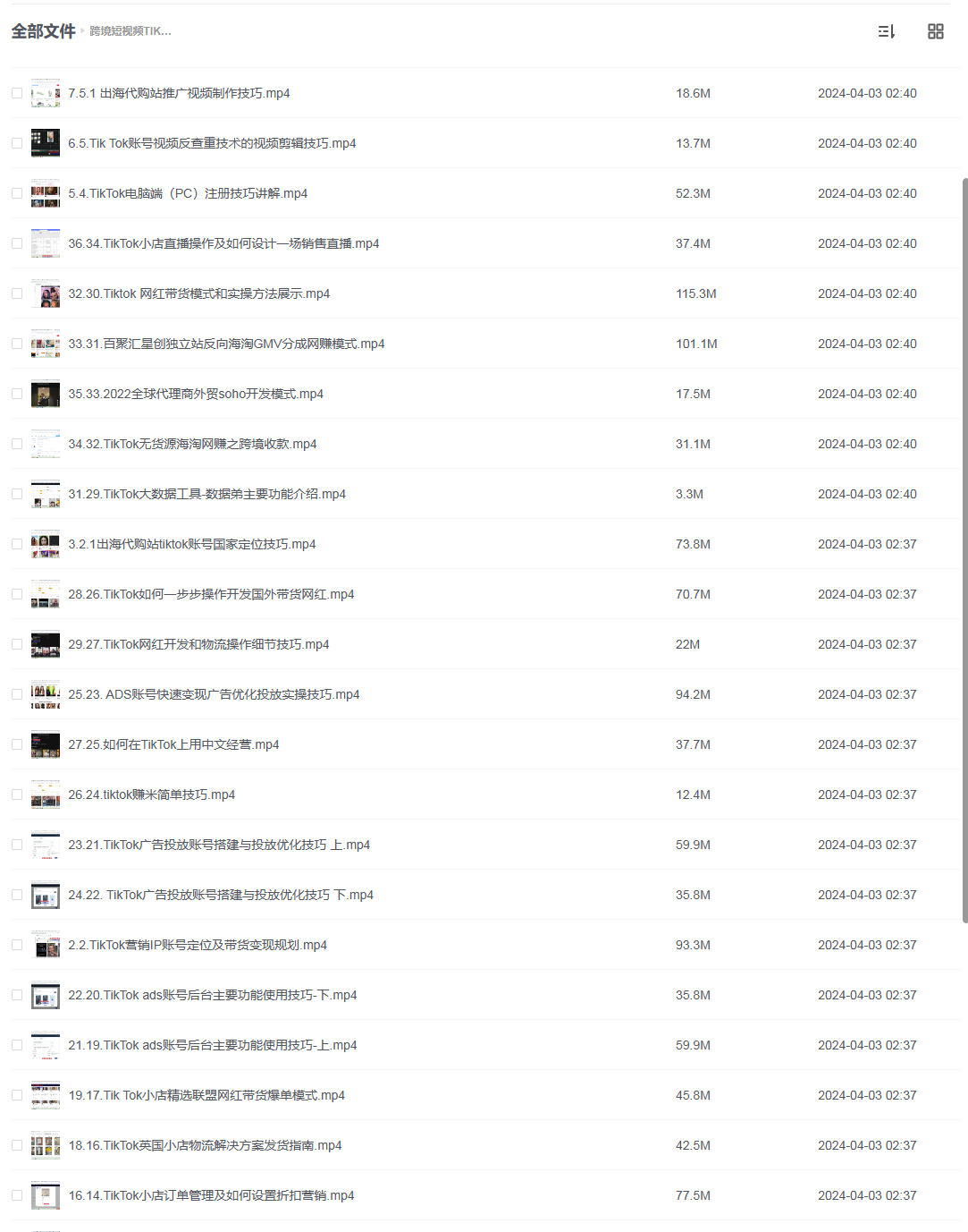 跨境短视频TIKTOK 0基础到精通网赚变现套课，跨境短视频独立站带货变现技巧